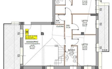 ATTICO DI 171MQ IN PALAZZINA NUOVA IN S.AGNESE