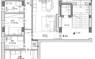 APP.TO A2 DI 141 MQ. VIALE BUON PASTORE