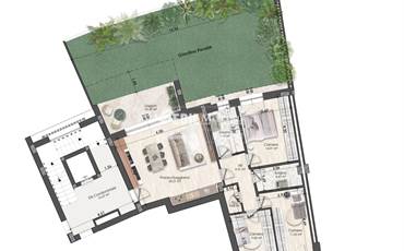 APP.TO DI 123 MQ IN PALAZZINA NUOVA ZONA SACCA
