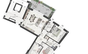 ATTICO DI 116 MQ IN PALAZZINA NUOVA ZONA SACCA