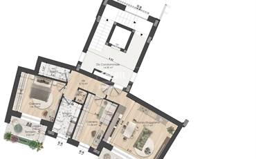 ATTICO DI 91 MQ IN PALAZZINA NUOVA ZONA SACCA