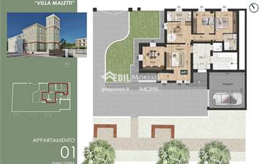 MAISONETTE DI 177 MQ. IN VILLA RISTRUTTURATA A CASINALBO